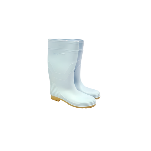[104392] Bota hule #42-9 s/forro 7 gatos blanco