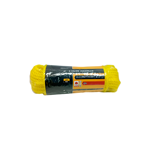 [113372] Lazo pp monof 3/8"x100' 3-hilos amarillo
