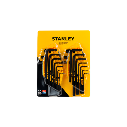 [2844] Llaves allen 20pc 1.5-10mm stanley 69-255