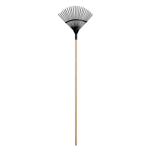 [19023] Escobilla jardin 22t metal con palo vikingo 00006