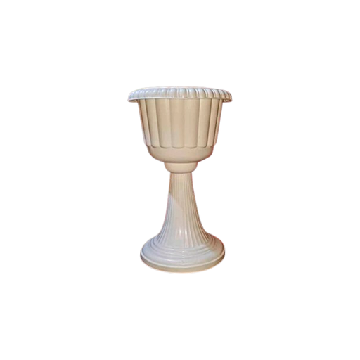 [105807] Macetera plastica forma copa 66x40cm fpl540 blanca