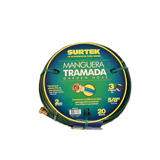[56750] Manguera jardin 33'x1/2" surtek m12t10