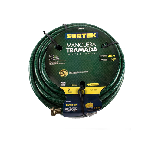 [49381] Manguera jardin 80'x1/2" surtek m12t25