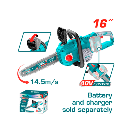 [142096] Motosierra 16" inalambrica 40v sin bateria total i40168