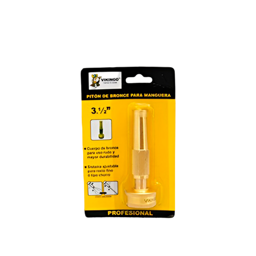 [87097] Piton para manguera tipo pistola 3.5" bronce vikingo hnb