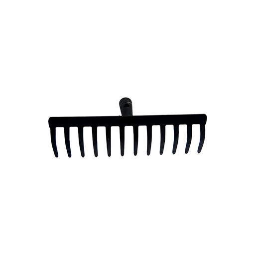 [87093] Rastrillo 12t sin palo curvo liviano vikingo rh12 negro