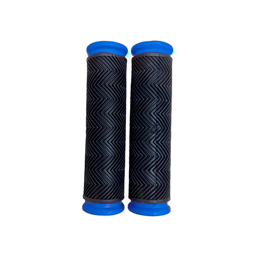 [85296] Guante bicicleta 120mm hule azul negro