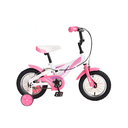 Bicicleta 12 bmx niña 1v max blanco/ rosado armada