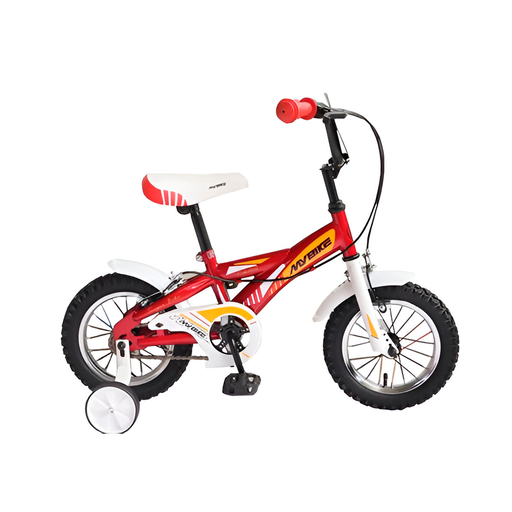 [129155] Bicicleta 12 bmx niño 1v max con guias rojo armada