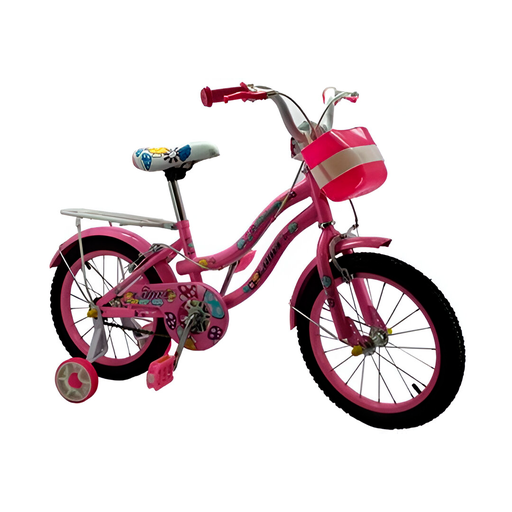 [93796] Bicicleta 16 bmx niña 1v limit con guias blanco/rojo armada