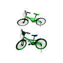 Bicicleta 20 bmx niño 1v max verde/negro armada