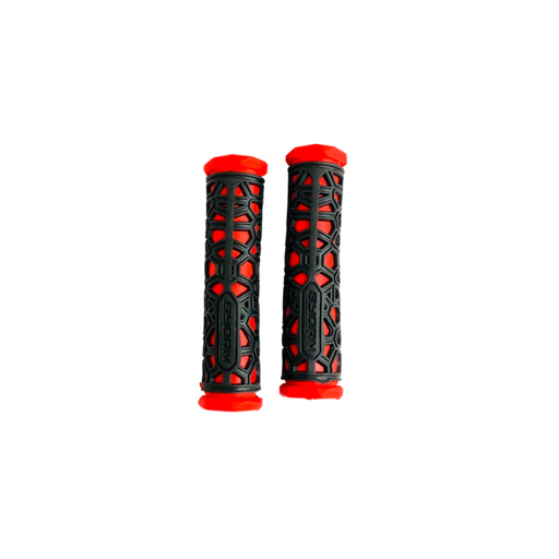 [85292] Guante bicicleta 130x30mm negro/rojo