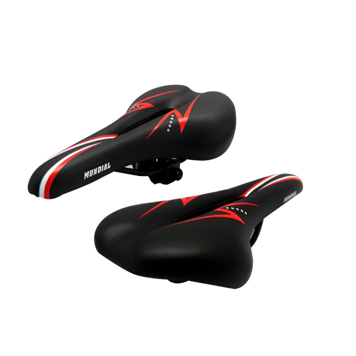 [94694] Montura bicicleta mundial az-3102 negro/rojo
