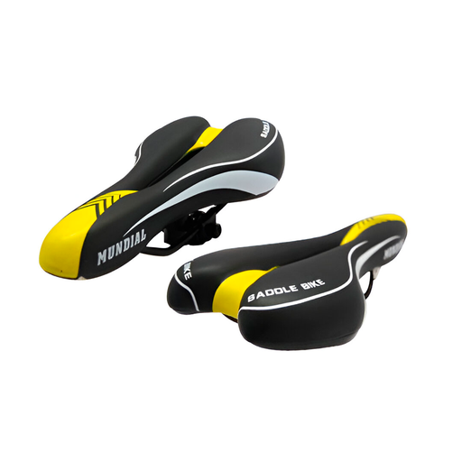 [94370] Montura bicicleta saddle az-6007 g-2 negro/amarilla/blanco