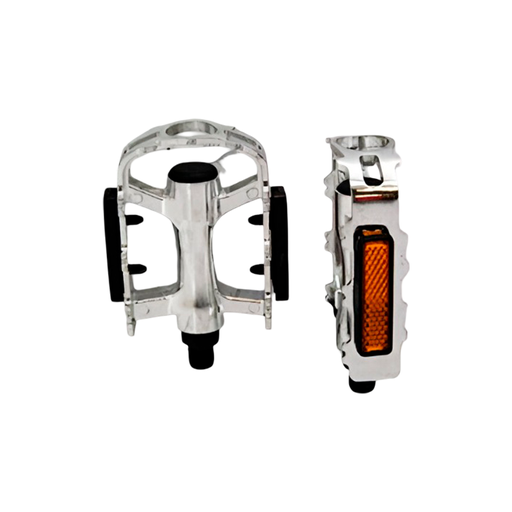[95094] Pedal bicicleta aluminio 1/2" con balin mx-p818 plateado