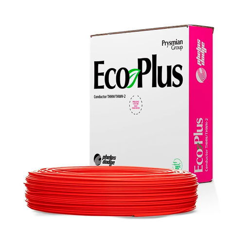 [34532] Cable electricidad 12 awg 7h thhn rojo 328' phelp