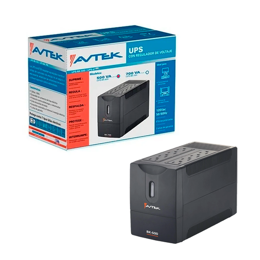 [118355] Fuente poder ups 500va 15 min avtek