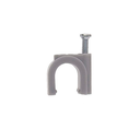 Grapa aislante para electrico 8mm nk-8/nc-2n gris