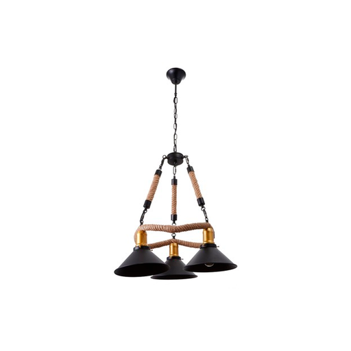 [142046] Lampara colgar 3l mundi d-60226-3 negro