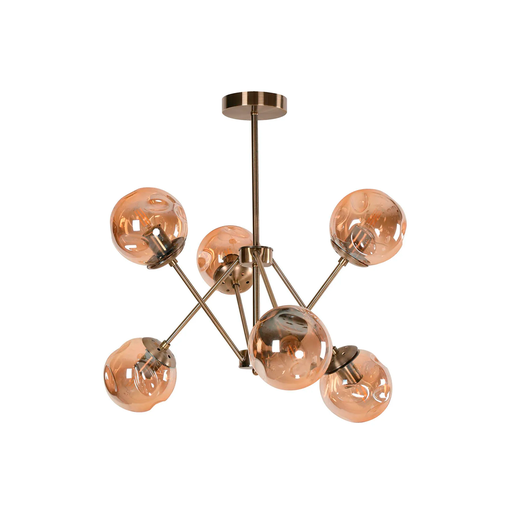[127378] Lampara colgar 6l 40w designer 22701-3 bronce