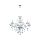 Lampara colgar cristal 8l e14 40w 1845tr transparente
