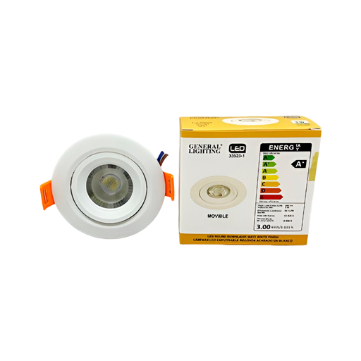[143606] Lampara panel empotrable led 3w 6000k red 33523-1