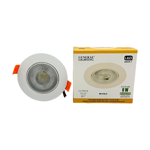 [143608] Lampara panel empotrable led 6w 6000k red 33524-1