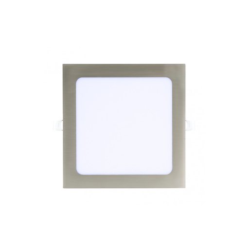 [143611] Lampara panel led 1l 18w 4639-4h niquel satinado 6k