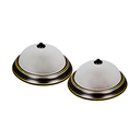 Lampara techo 2l mundi 006c-2e negro/dorado