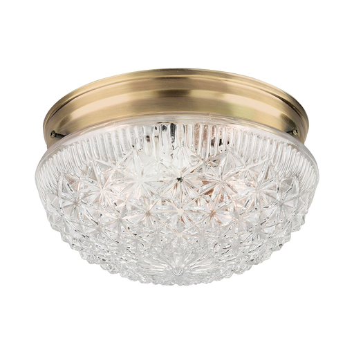 [40186] Lampara techo 2l westing 66610 bronce vidrio transparente