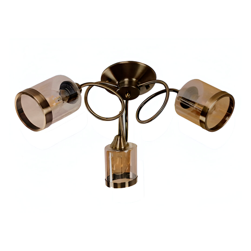 [111484] Lampara techo 3l 60w lumi 22748-3 bronce antiguo