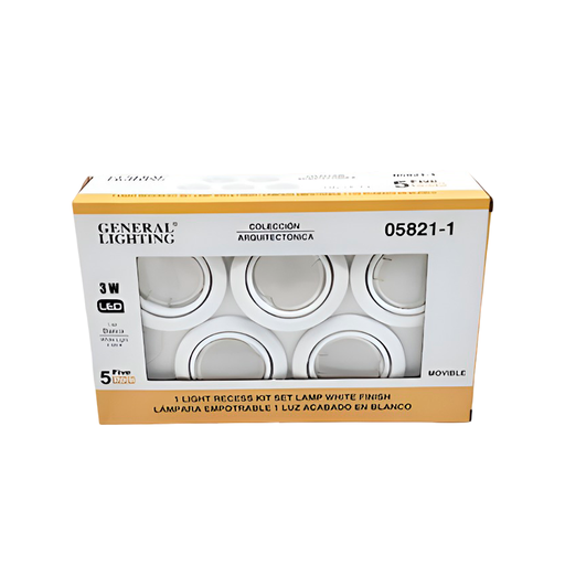 [127540] Lampara techo led 1l 3w 05821-15p blanco