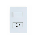 Switch sencillo con toma nobile btiaf2232 blanco