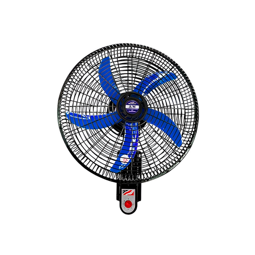 [143010] Ventilador pared 18" 5a negro/azul w-ent-138-b