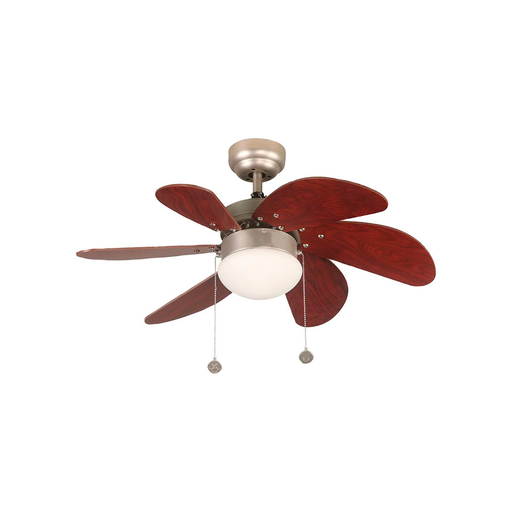 [127404] Ventilador techo 32" 6a 1l desig 7905-5 niquel