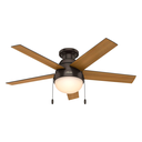 Ventilador techo 46" 5a 2l hunter 59268 bronce
