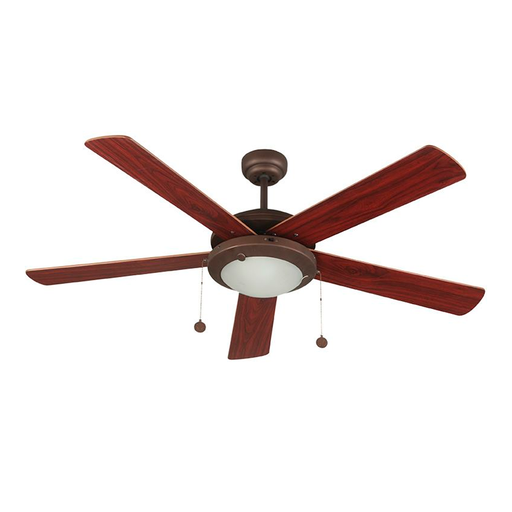 [127413] Ventilador techo 52" 5a 2l desig 7933-6 chocolate