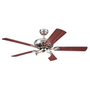 Ventilador techo 52" 5a 2l euro 72390 niquel