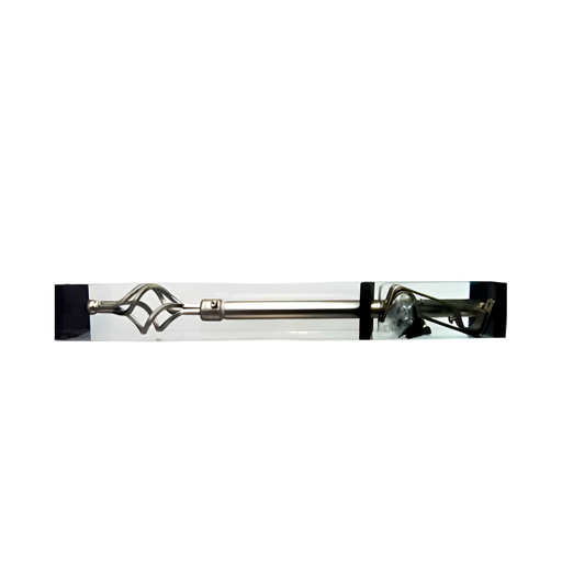 [93966] Cortinero de metal 28-48" con soporte ci-648m satinado niquelado