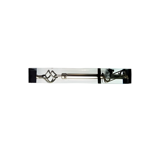 [93967] Cortinero de metal 48-84" con seguro ci-648m satinado niquelado