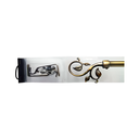 Cortinero de metal 48-84" con soporte 120014a bronce anticorrosivo