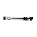 Cortinero de metal 66-120" con soporte ci648m satinado niquelado