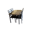 Juego de comedor 5pc 46x30x30" hs-276 negro