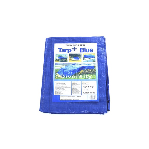 [1393] Tapacarga plastico 10'x10' pet1010 azul