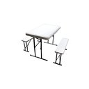 Mesa plastica 105x62x74cm con banca 3pc hy-p105