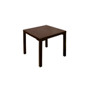 Mesa plastica cuadrada 79x79cm 50211 cafe