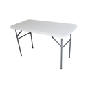 Mesa plastica plegable 4' hy-c122b blanco