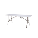 Mesa plastica plegable 5' hy-z152c blanco