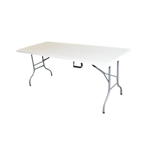 [64247] Mesa plastica plegable cuadrada 86cm hy-f88/87 blanco