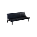 Sofa/cama cuerina 170x86x71cm negro